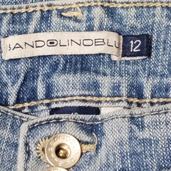 Bandolinoblu Women's Sz 12 Arianna Flare Boot Cut Denim Blue Jeans - Picture 4 of 11